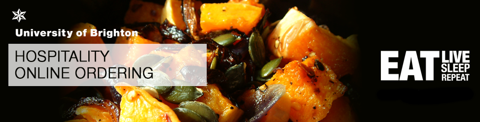 University of Brighton Catering Services Banner